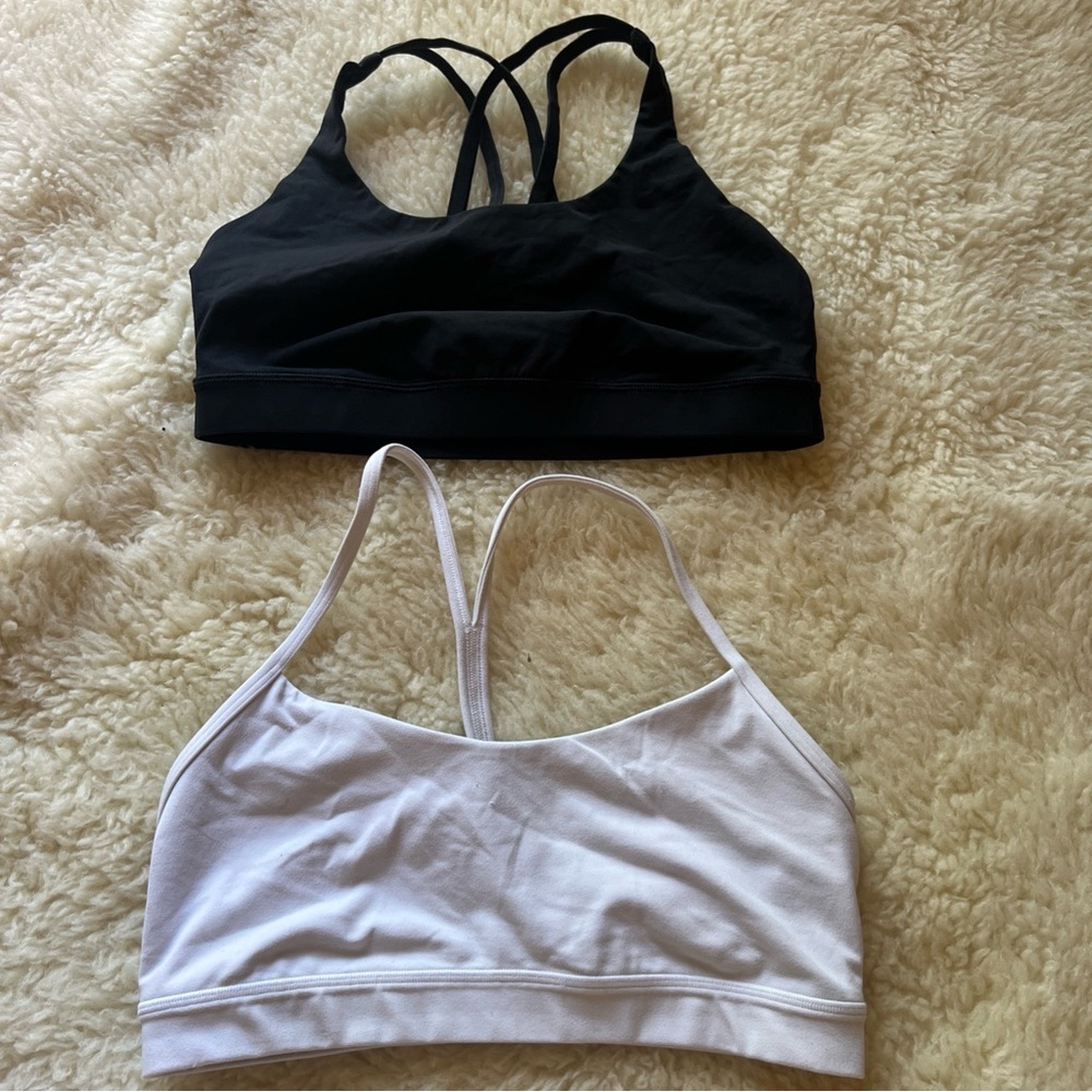 Lululemon Lote 2 Lululemon top bra Women's Black and White